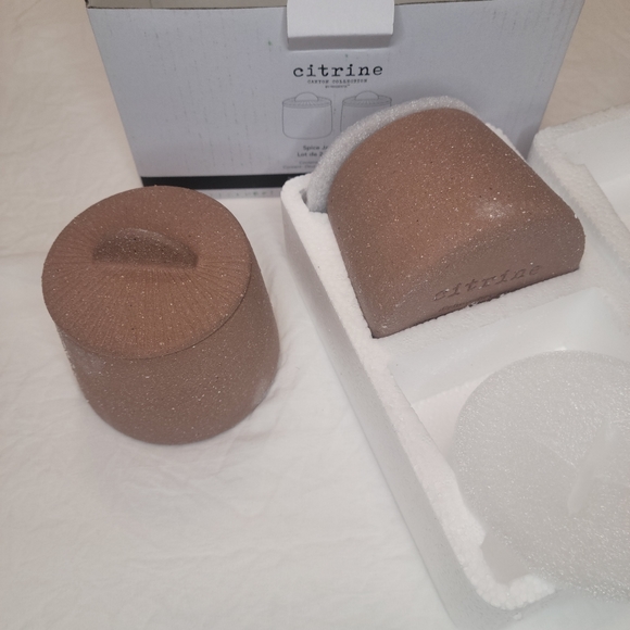 Citrine Spice Jars (set of 2) by Magenta - Picture 3 of 6